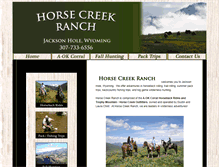Tablet Screenshot of horsecreekranch.com